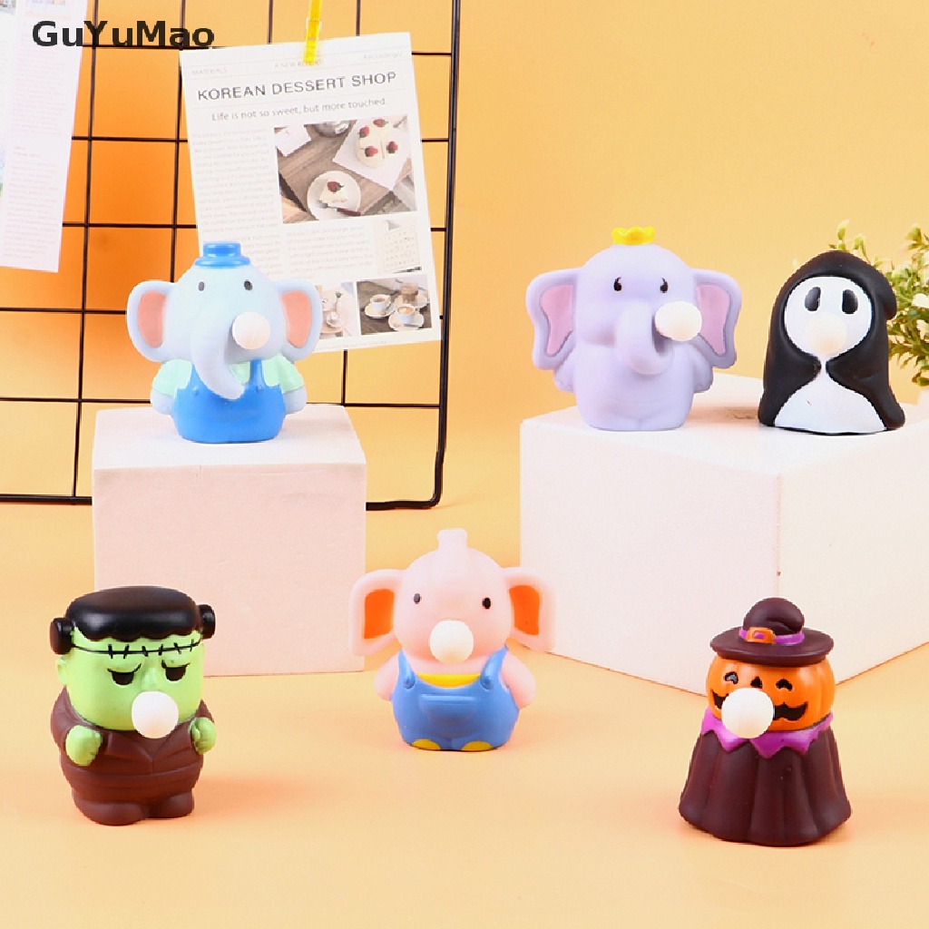 [cxGUYU] Đồ Chơi Bóp Xả Stress Hình Động Vật Bí Ngô Ma Voi Cho Halloween PRTA