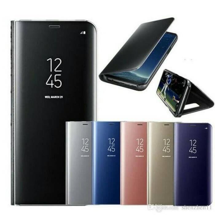 Ốp Điện Thoại Nắp Gập Trong Suốt Kèm Giá Đỡ Cho Samsung S7 S7 Edge J2 Pro J5 Pro J7 Pro J4 Plus J6 Plus