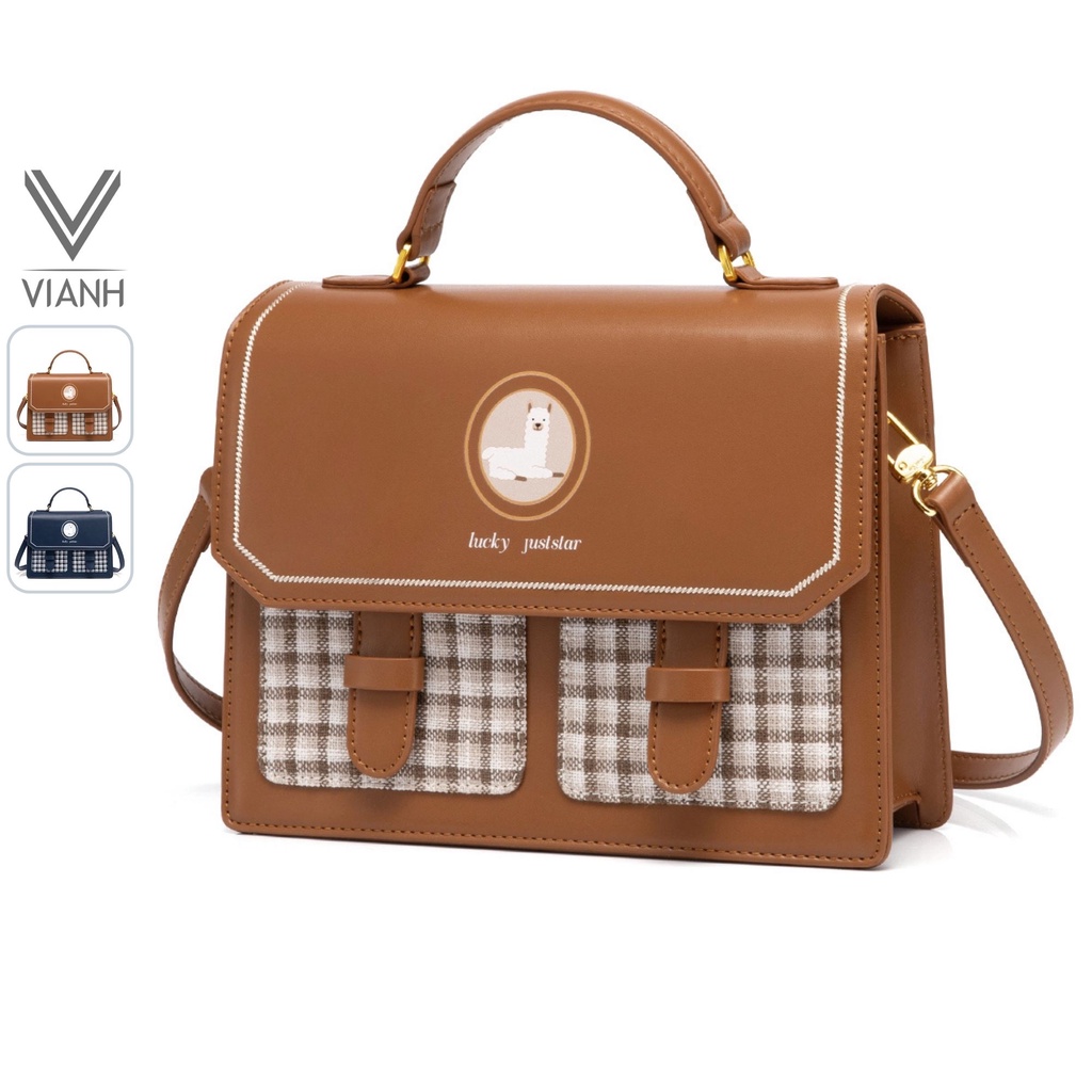 Túi đeo chéo nữ Just Star dễ thương kiểu dáng Vintage sang trọng cute đi làm đi chơi tiệc ViAnh Store 172841