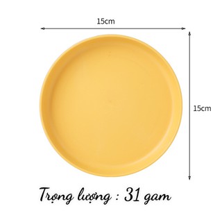 Đĩa nhựa đựng thức ăn chất liệu lúa mạch đi picnic