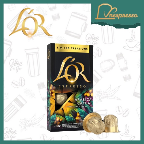 Viên nén cà phê Nespresso compatible L'OR Limited Creations - Hộp 10 coffee capsules