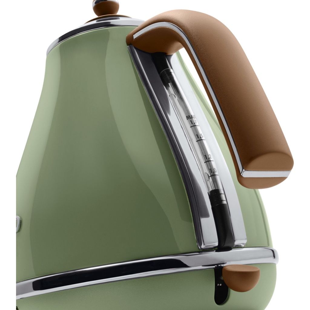 Ấm Siêu Tốc Delonghi Icona Vintage KBOV 2001 Nội Địa Đức Dung Tích Lớn 1.7L Phong Cách Cổ Điển Cao Cấp GermanySNT