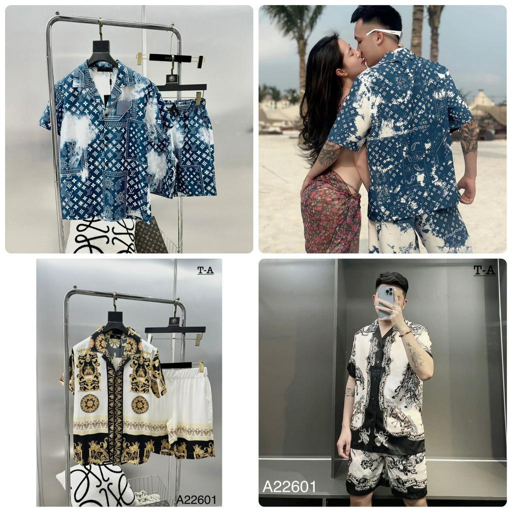 Bộ Quần Áo Nam Pijama In Hình Siêu Chất - Quần Áo Nam Pijama GC Chất Lụa Siêu Mát