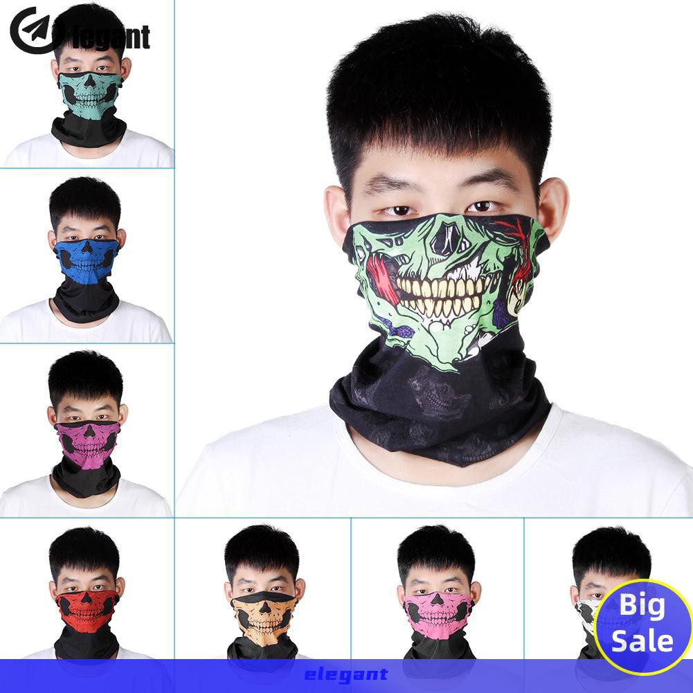 (Hàng Mới Về) Khẩu Trang Nửa Mặt Đa Năng Hình Đầu Lâu Thanh Lịch | BigBuy360 - bigbuy360.vn