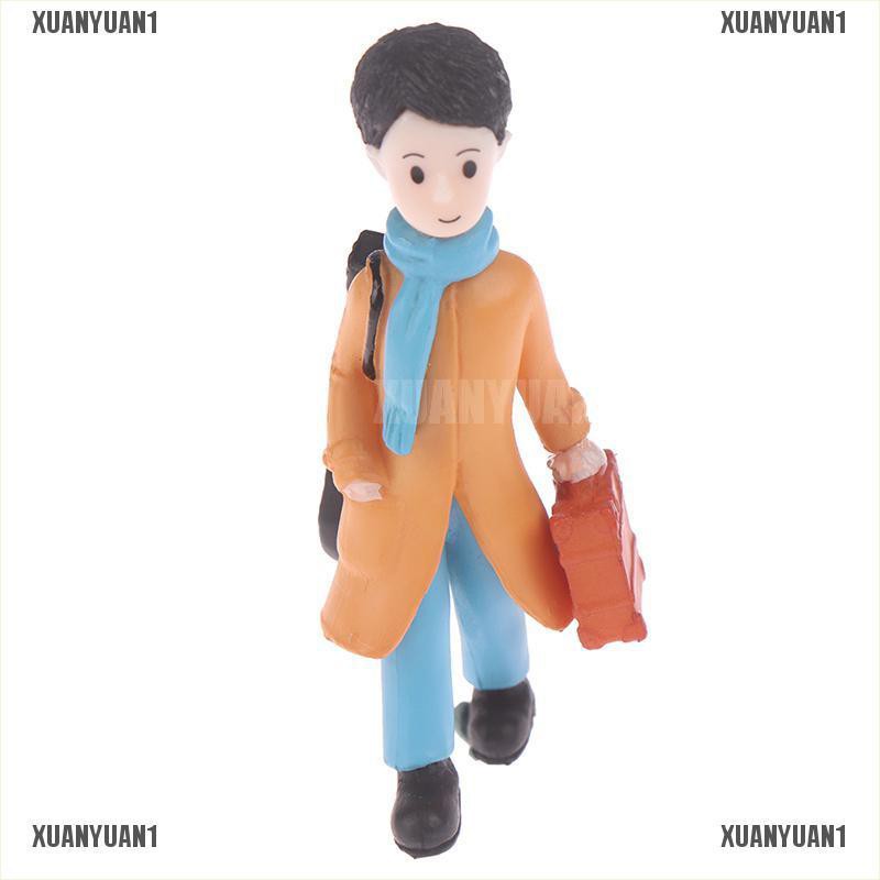 [XUANYUAN1] Tượng Cặp Đôi Mini Trang Trí Vườn Nhà Búp Bê DIY