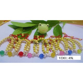 Vòng dâu tằm + đá mệnh + bạc