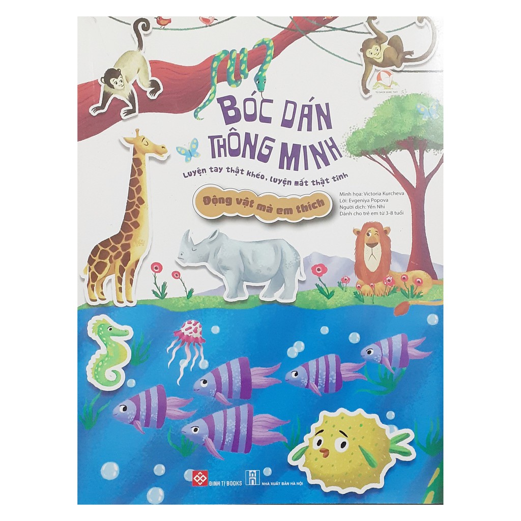 Sách - Bóc dán thông minh-Động vật mà em thích