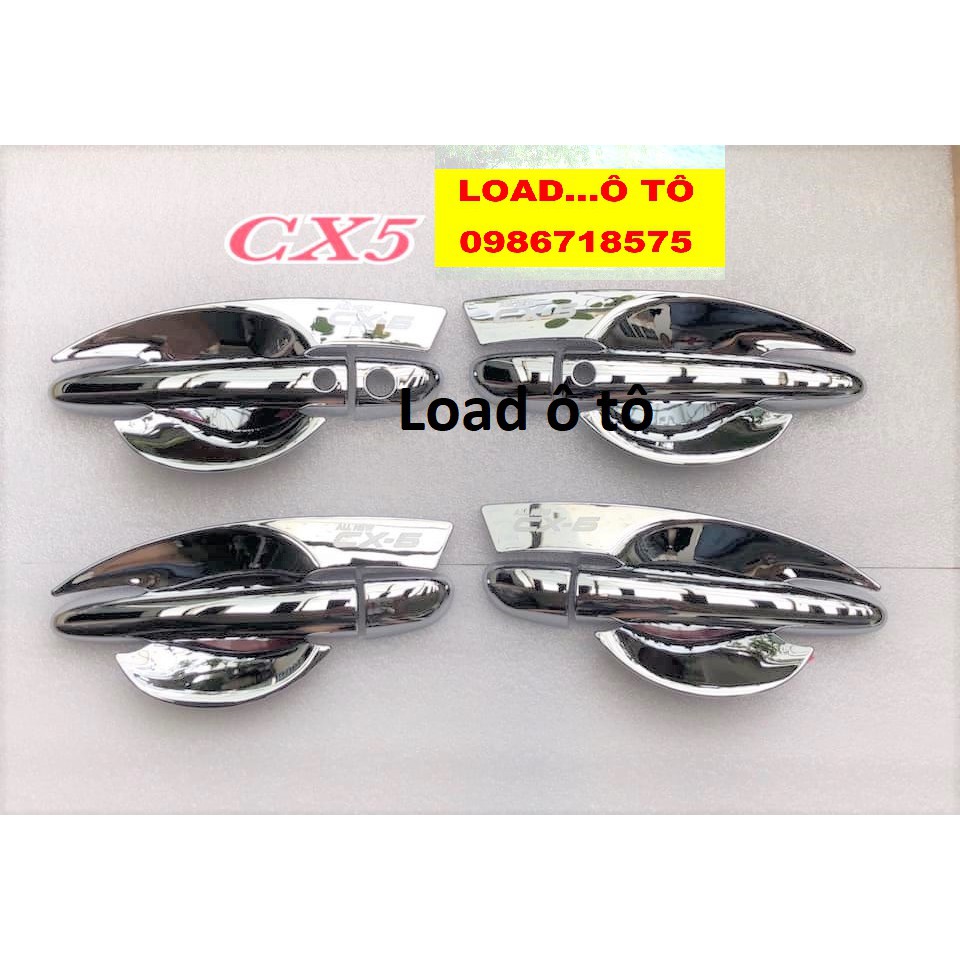 Bộ ốp tay, hõm cửa Mazda CX5  2018-2021 Nhựa ABS mạ crom