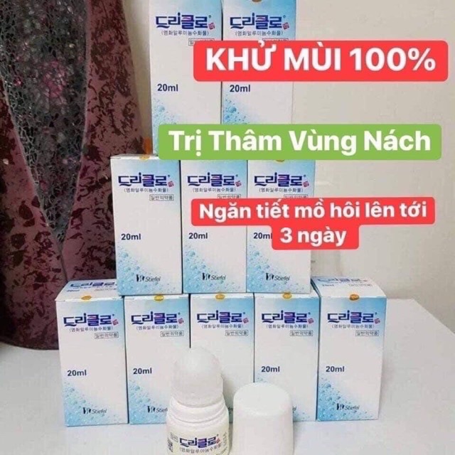 Lăn khử mùi HÔI NÁCH-HÔI CHÂN Stiefel Hàn Quốc 20ml