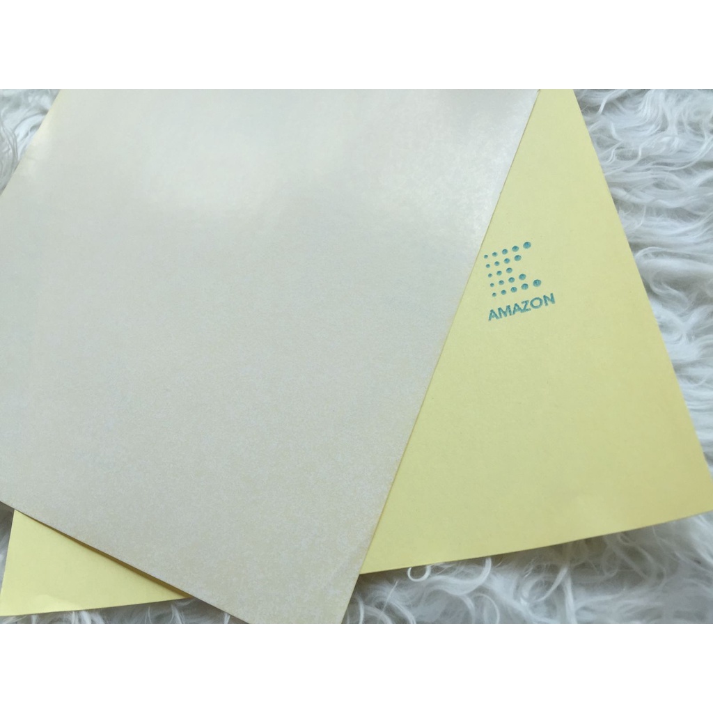 Giấy đề can A4, giấy in nhiệt decal bóc dán, mặt sau vàng