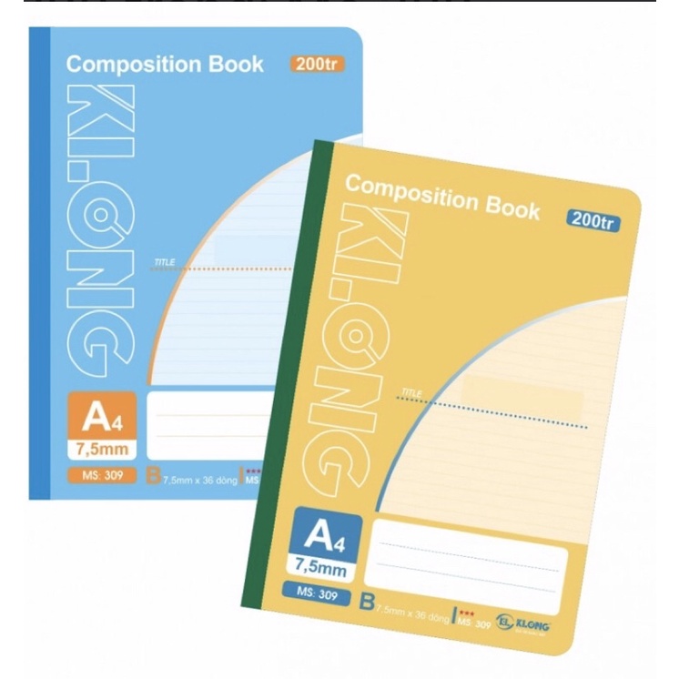 Sổ may dán gáy A4-KLONG