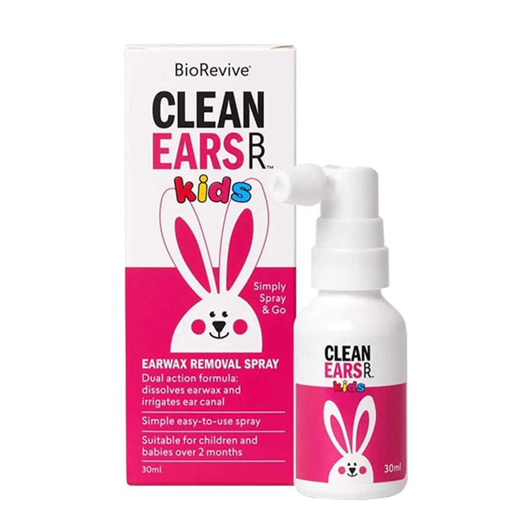 Xịt tan ráy tai Clean Ears Kids 30ml của Úc