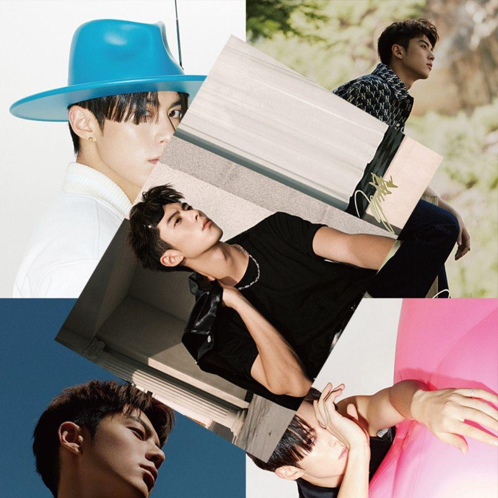 Set 8 Tấm Poster Dán Tường 420 * 285mm Hình Wang Hedi