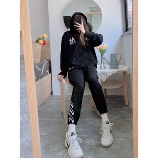 - bộ thể thao ny -bộ hoodie nữ