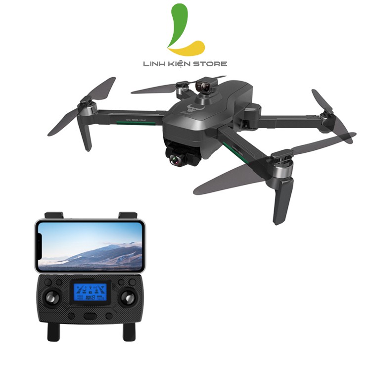 Flycam SG908 Max Camera 4K, Gimbal Chống Rung 3 Trục, Cảm biến Tránh Chướng Ngại Vật, Bay 3km