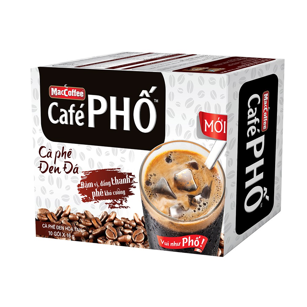 MacCoffee Café Phố Đen Đá 160g