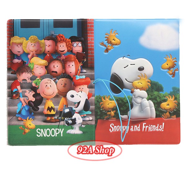 Vỏ hộ chiếu Passport Snoopy and Friends 3D