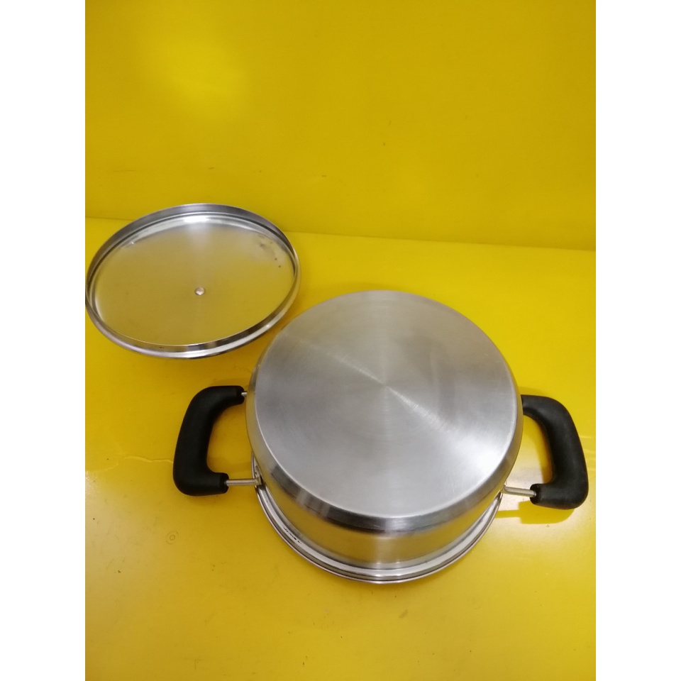 Nồi inox nội địa Nhật, size 21cm, cao 10cm (mã 789), Dùng được bếp từ