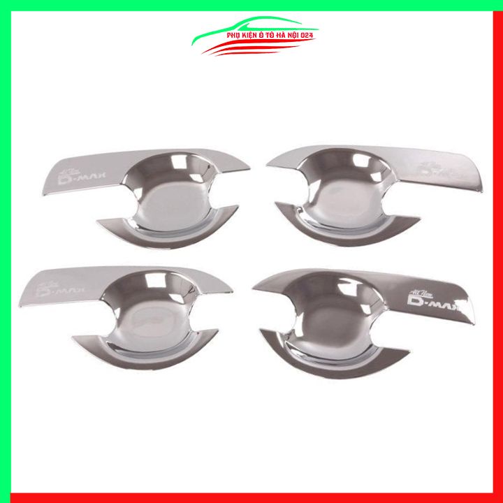 Ốp hõm mạ crom Dmax, D-Max sáng bóng chống trầy bảo vệ cửa xe ô tô