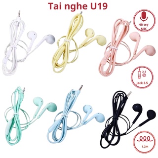 Tai nghe ️có dây BV DESIGN, Tai phone nhét tai nhiều màu độc lạ, âm thanh êm, to rõ, có mic tâm sự, bảo hành lỗi 1 đổi 1
