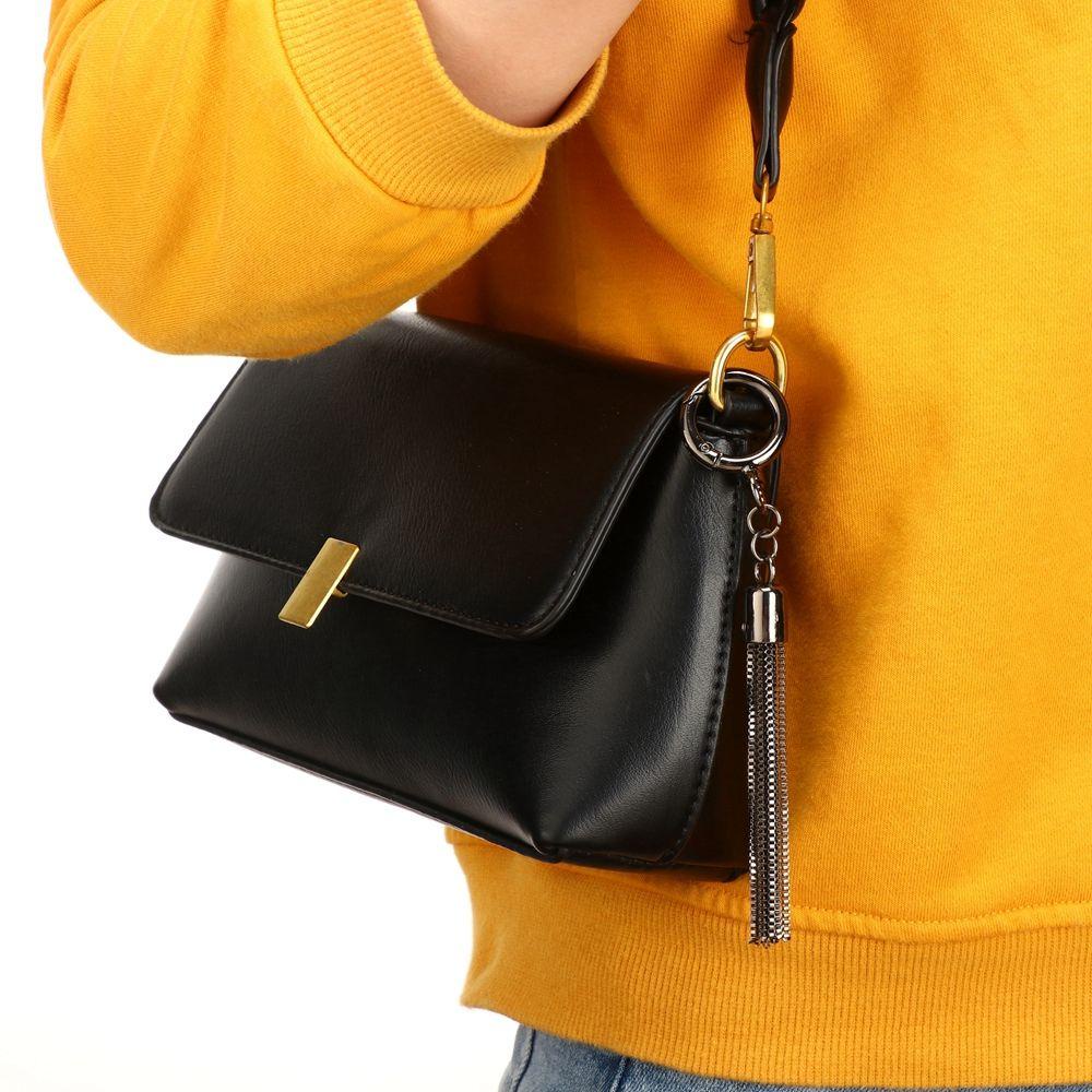 MIHAN1 High Quality Tassel Pendant Keychain DIY Tassels Pendant Shoulder Bag Tassel Handbag Decoration Fashion Metal Buckle 3 Colors Purse Hardware Accessories/Multicolor