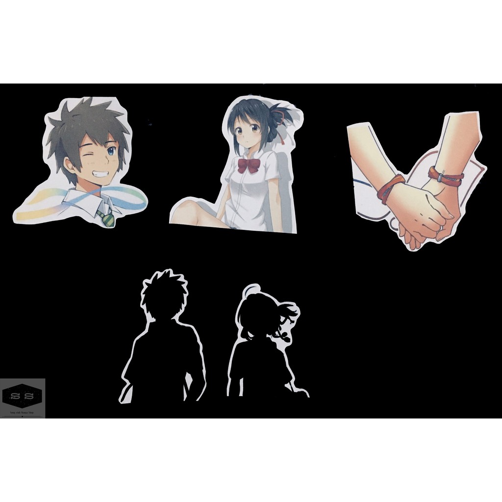 Bộ hình dán - sticker anime Your Name - Kimi no Na wa