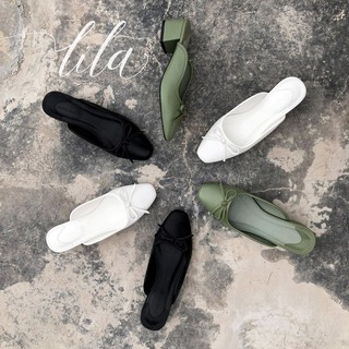 Giầy Sục nữ ZARA da bò cao 4cm