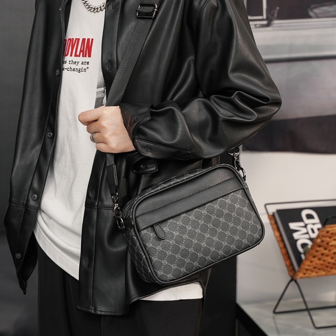 Túi đeo chéo nam nữ da cao cấp RIKY phong cách thời trang đeo vai unisex chống nước