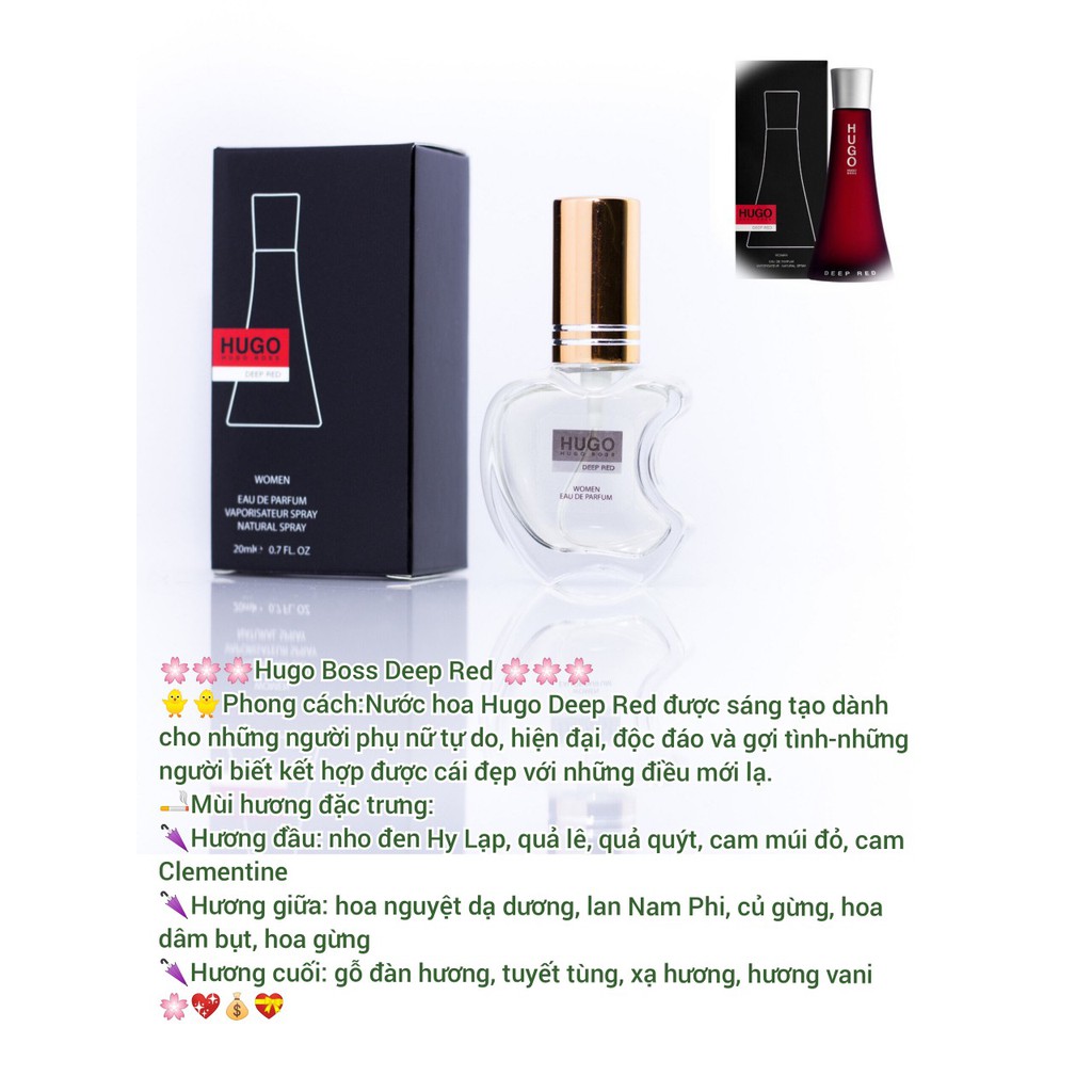 Nước Hoa Mini Hugo Boss Deep Red 20ml Nữ Chính Hãng