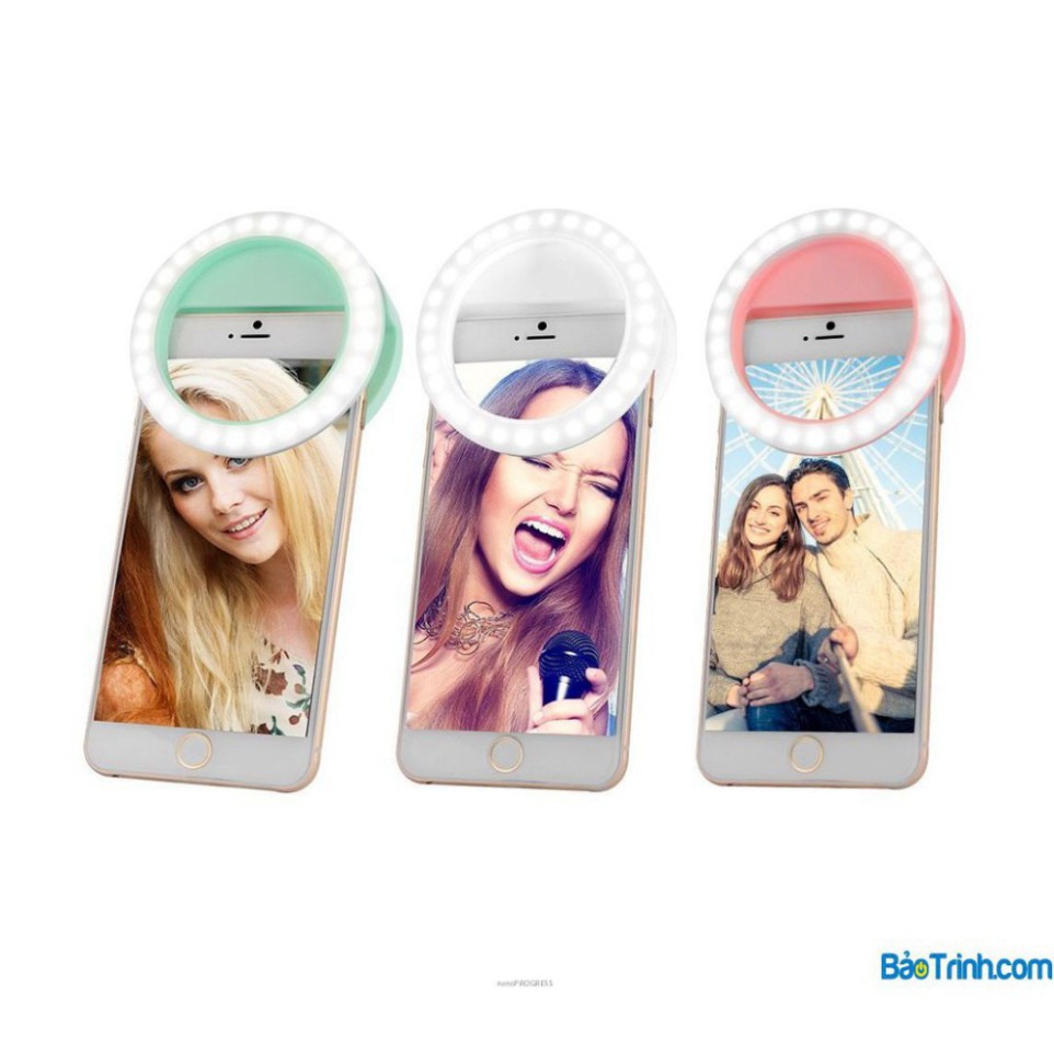 Đèn LED kẹp điện thoại hỗ trợ chụp hình Selfie Pin Sạc | BigBuy360 - bigbuy360.vn