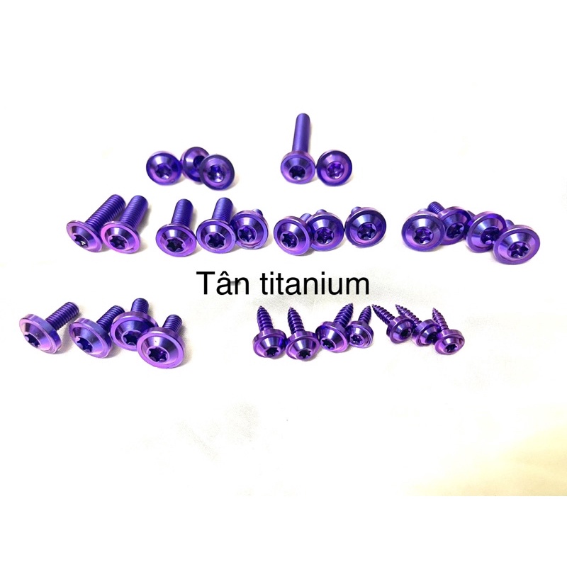 COMBO 28 ỐC TITAN GẮN FULL DÀN ÁO + DÀN CHÂN RAIDER/SATRIA FI CỰC ĐẸP