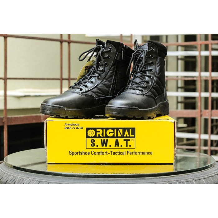 [ FREESHIP]Giày SWAT Cổ Cao Màu Đen ( Size 36-46) | BigBuy360 - bigbuy360.vn