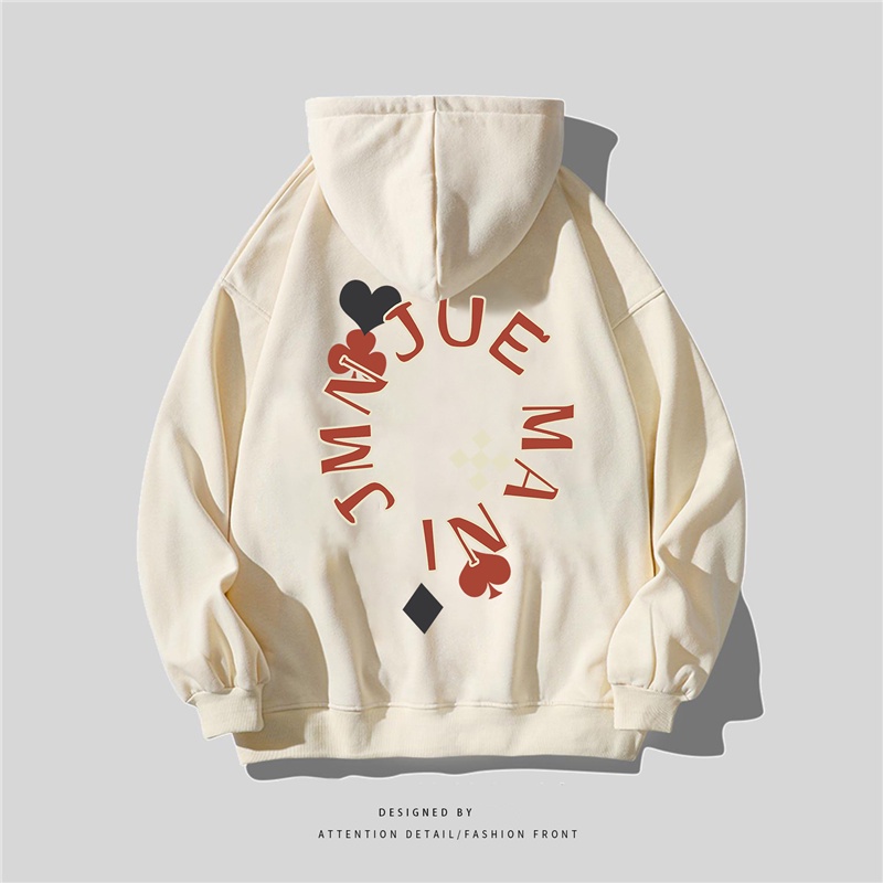 NRVP Áo Khoác Hoodie Tay Dài Dáng Rộng In Họa Tiết Phong Cách Hàn Quốc Dành Cho Nam Nữ