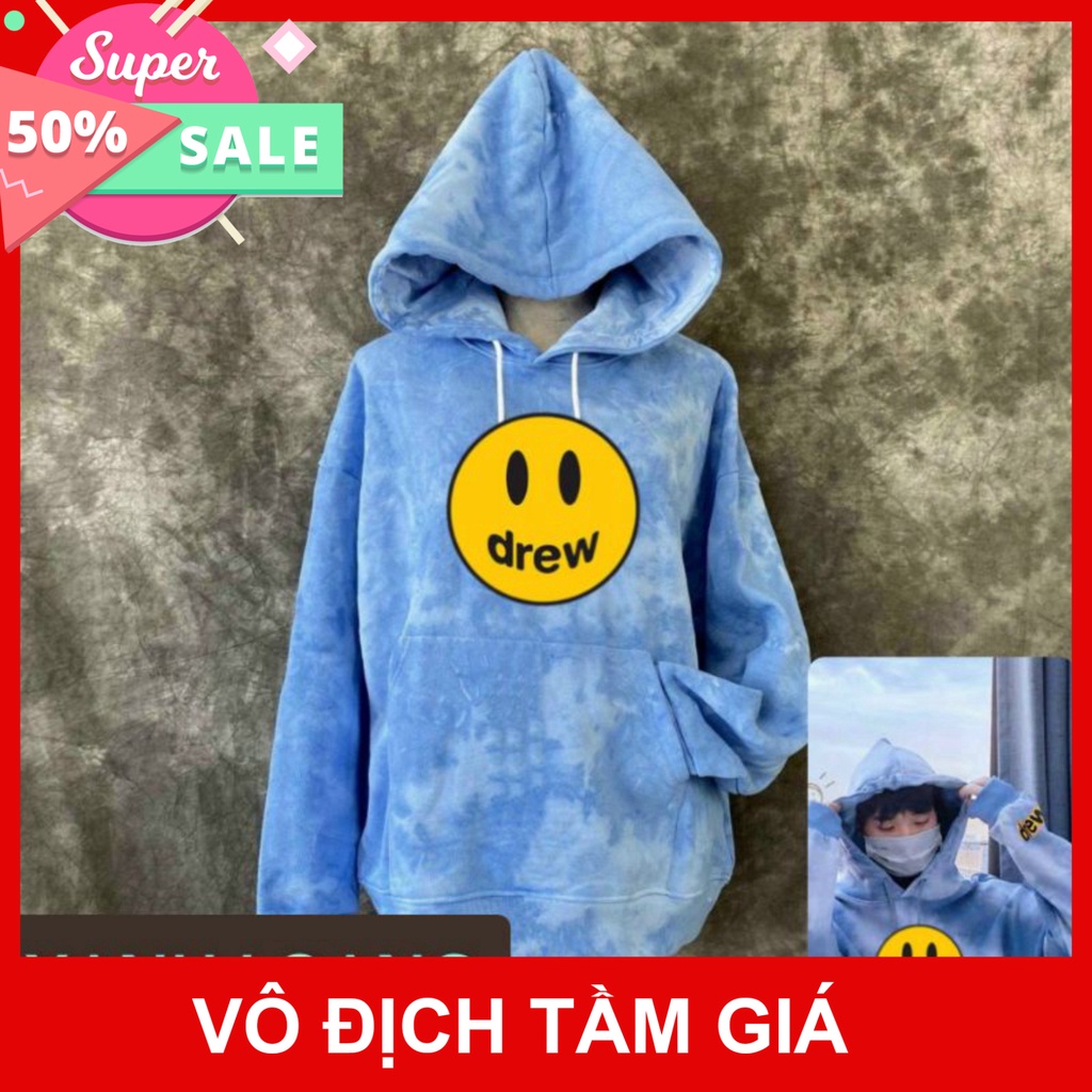 Áo nỉ hoodie Màu Loang Essentials In cao su nổi Hogoto shop , áo nỉ bông unisex nam nữ (kèm Móc khóa +Bùa yêu)