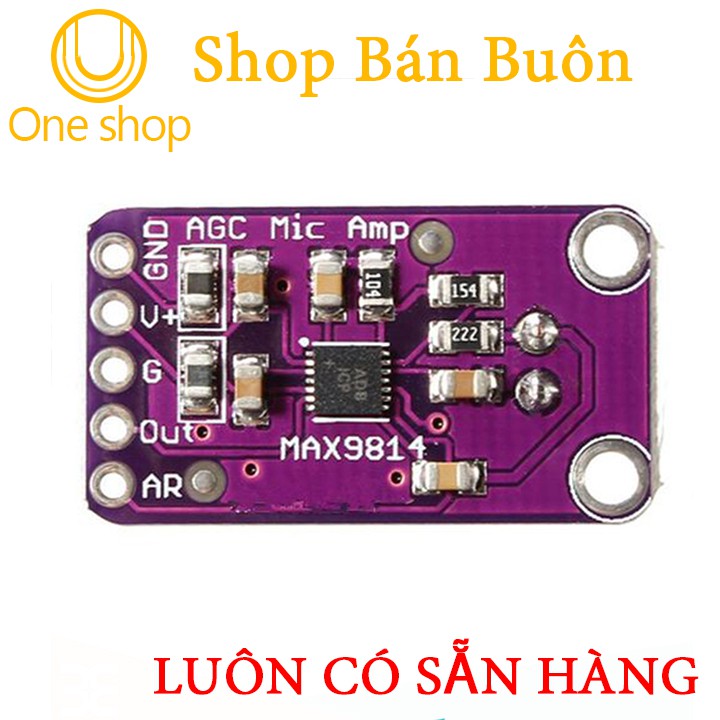 Module Cảm Biến Âm Thanh Tích Hợp AGC MAX9814