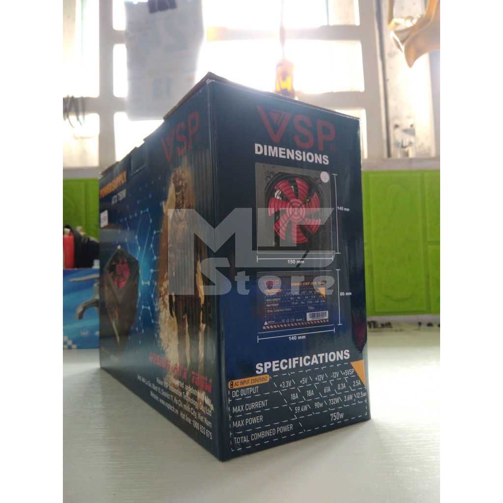 Nguồn máy tính văn phòng VSP ATX 750W