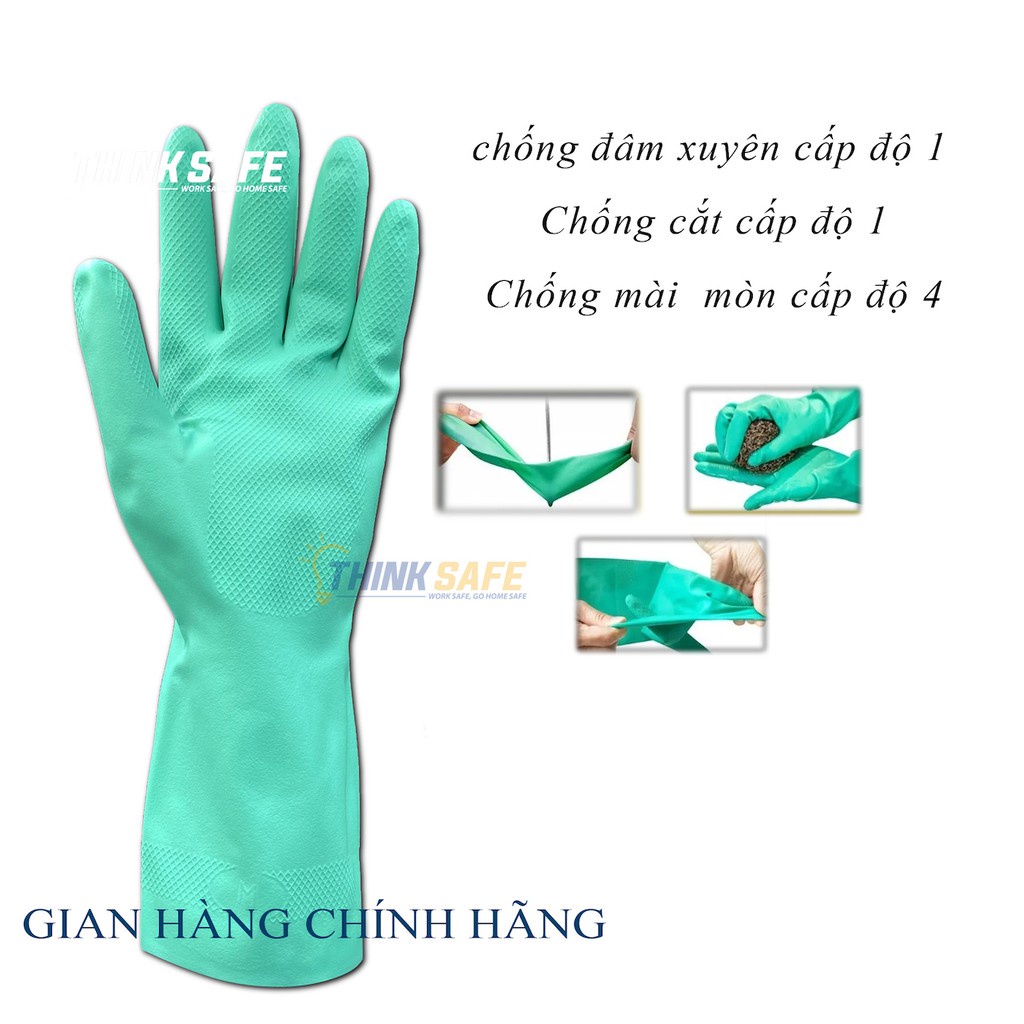 &lt; HÀNG LOẠI 1 &gt; GĂNG TAY CAO SU XANH- MALAYSIA SIÊU BỀN