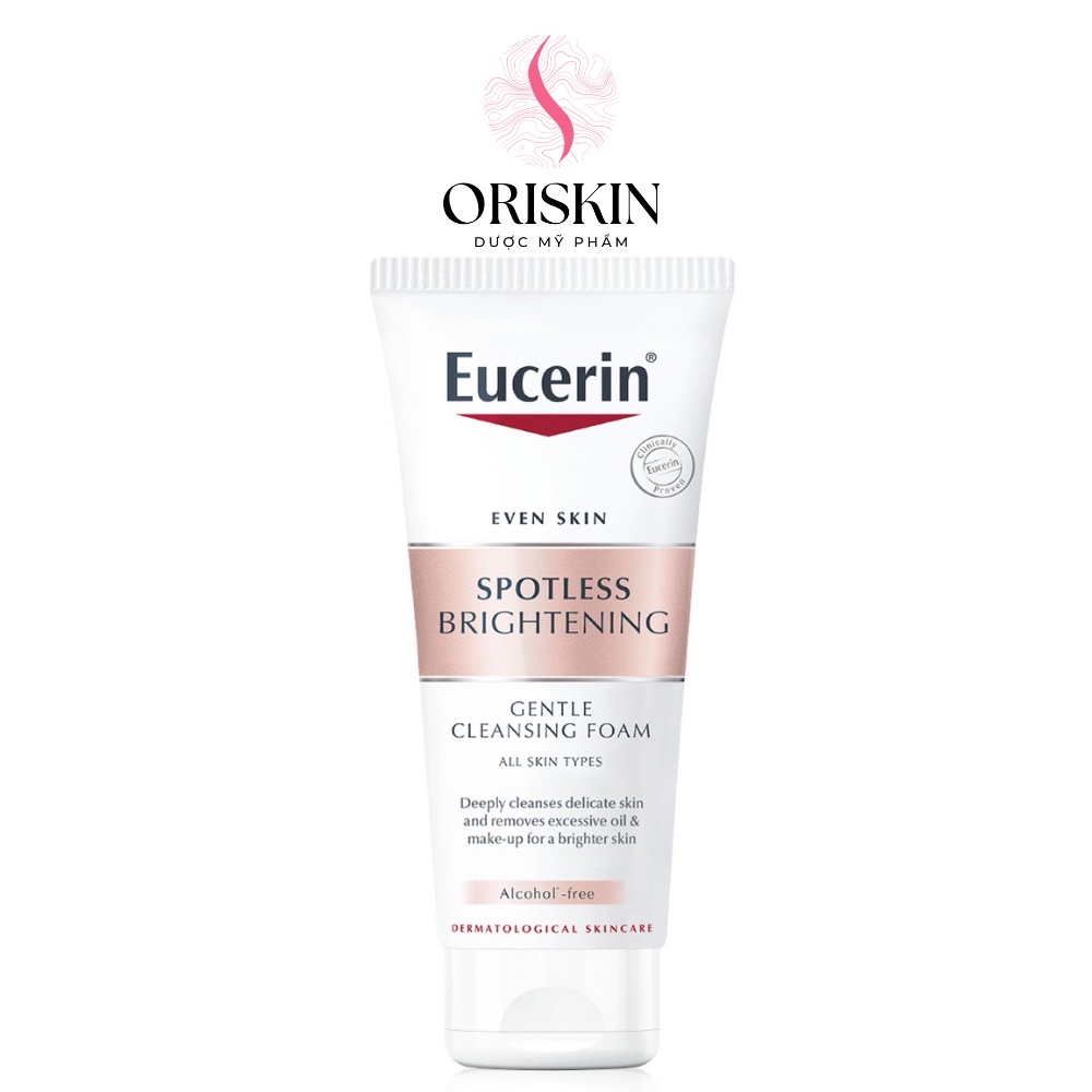 Eucerin Sữa Rửa Mặt Tạo Bọt Làm Sáng Da Even Skin Spotless Brightening Gentle Cleansing Foam 150g