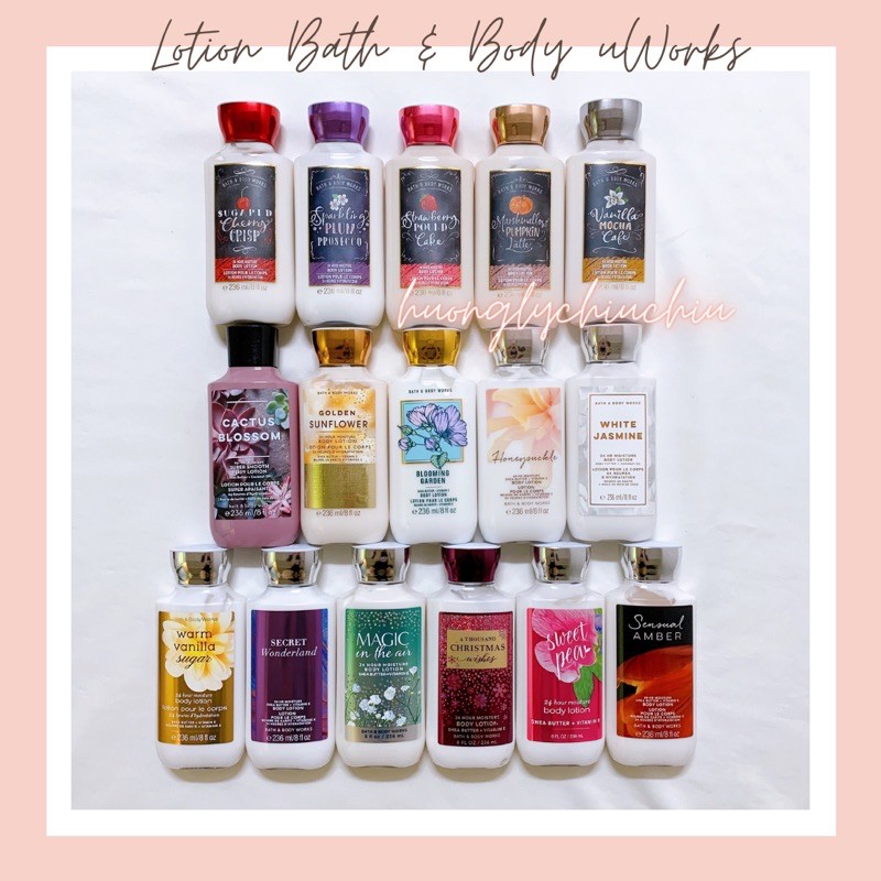 Sữa dưỡng thể lotion Bath and Body Works mẫu mới