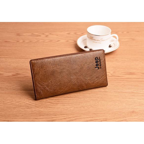 Ví nam dáng dài đa ngăn kiểu dáng phong cách retro