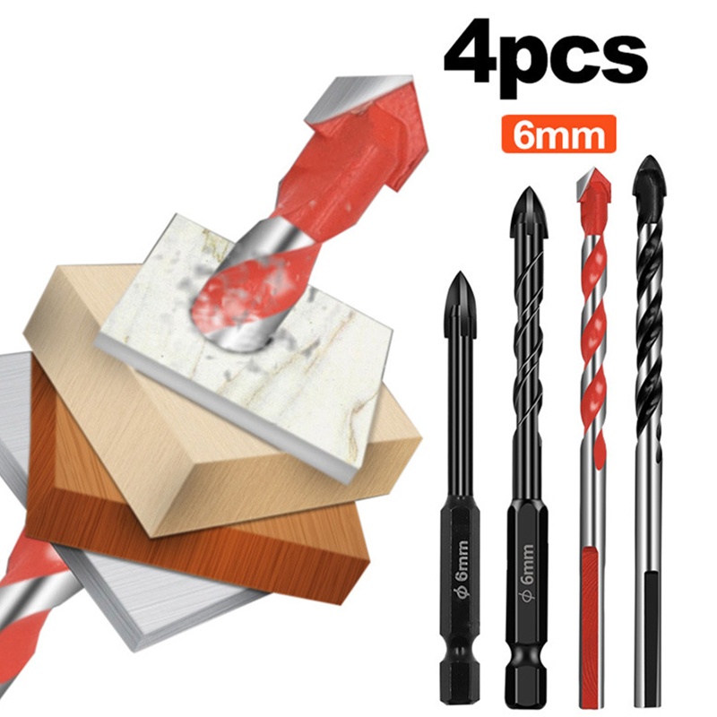 Bộ Mũi Khoan Thủy Tinh / Nhựa / Cacbua Chống Mòn Chuyên Dụng