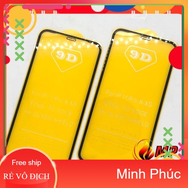 KÍNH CƯỜNG LỰC FULL MÀN CHO IPHONE6/6S/6PLUS/7/8/8PLUS/X/XS MAX/PROMAX
