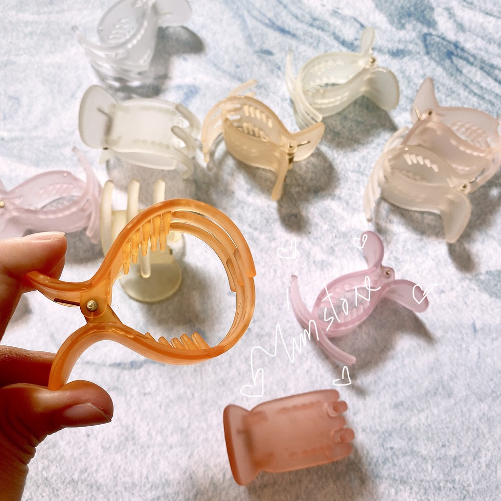 [Mã SKAMCLU8 giảm 10% cho đơn từ 100K] {Ảnh thật}KẸP TÓC NỮ, BẤU CÀNG CUA 5 RĂNG, MÀU TRƠN PASTEL