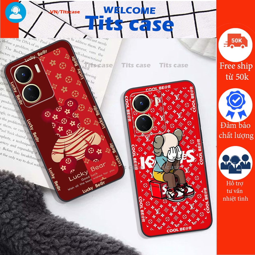 Ốp lưng Vivo Y16 2022 - Bảo vệ camera in hình GẤU K@WS- BE@R COOL-CỰC XINH-RẺ-BỂN -ĐẸP