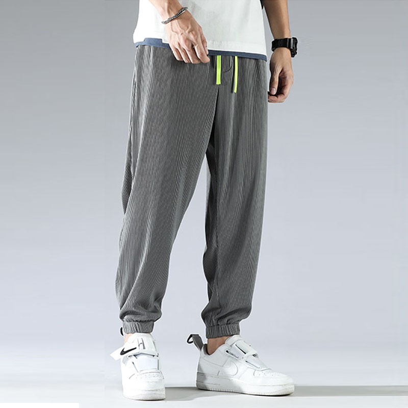 Quần Thể Thao Harem Lụa Mỏng Dáng Rộng Nhanh Khô Thời Trang Mùa Hè Cho Nam Tte175