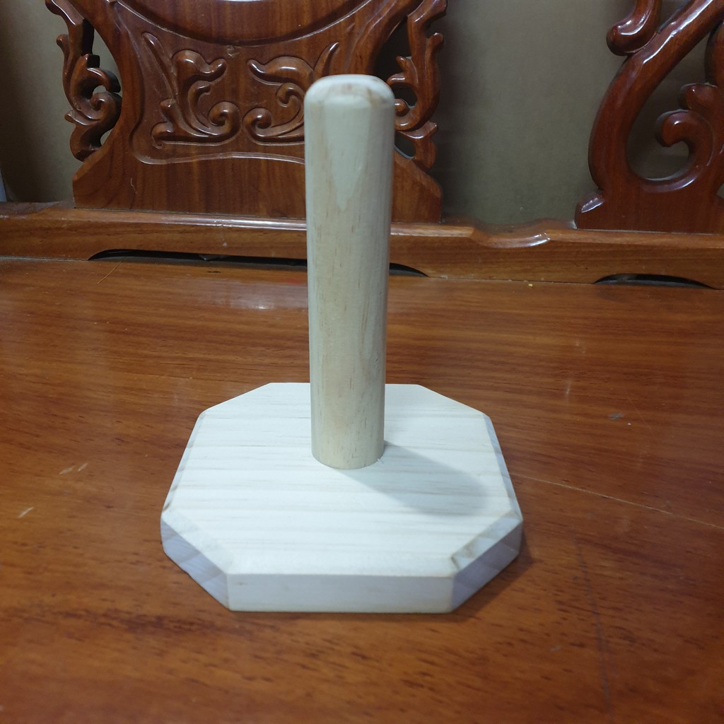 Đế để giấy ăn,  wooden paper towel holder