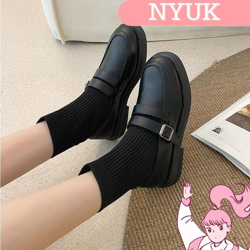 【Giao hàng 24H】 NYUK Socks boots are thin knit elastic stockings