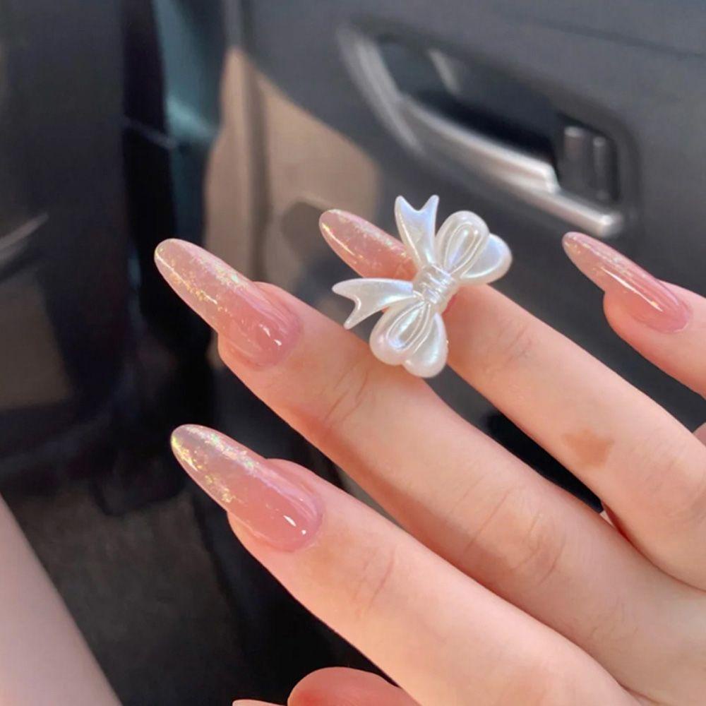 Hộp 24 Móng Tay Giả Đính Đá Lấp Lánh Thời Trang Cho Nữ|Bộ Móng Tay Giả Trang Trí Nghệ Thuật