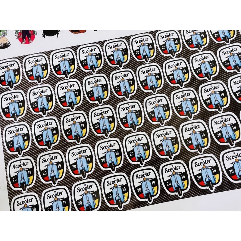 Set 100 STICKER CÁ TÍNH DÁN TRANG TRÍ ĐIỆN THOẠI LAPTOP VALI MŨ BẢO HIỂM XE MÁY TỦ KỆ,...