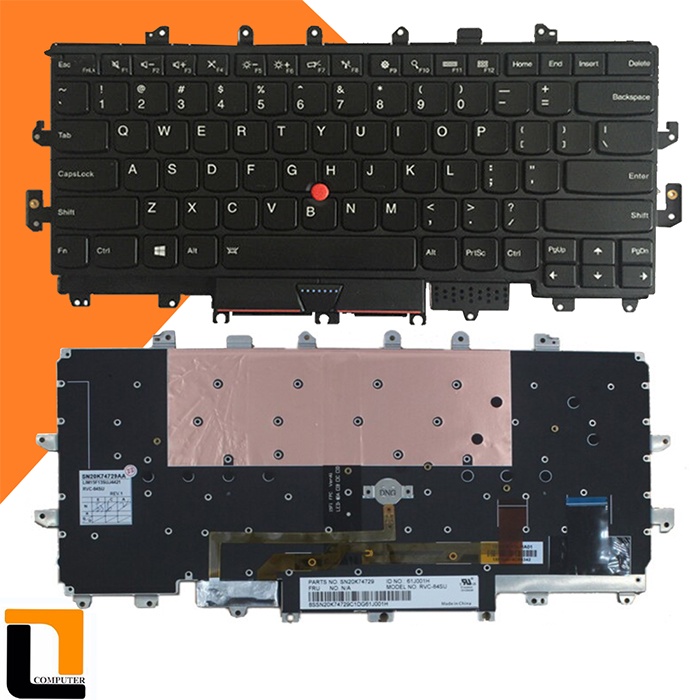 Bàn phím laptop LENOVO ThinkPad X1 Gen 4 (Có Đèn+Có Khung) 2016